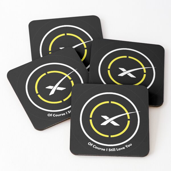 Of Course I Still Love You Landing Pad Coasters (Set of 4)