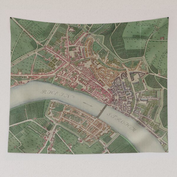 Item preview, Vintage Map of Basel Switzerland (1876) designed and sold by BravuraMedia.