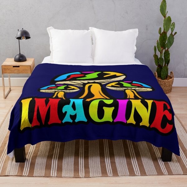 Item preview, Imagine Mushroom Colorful Psychedelic Art Design designed and sold by Thordur Sturluson.