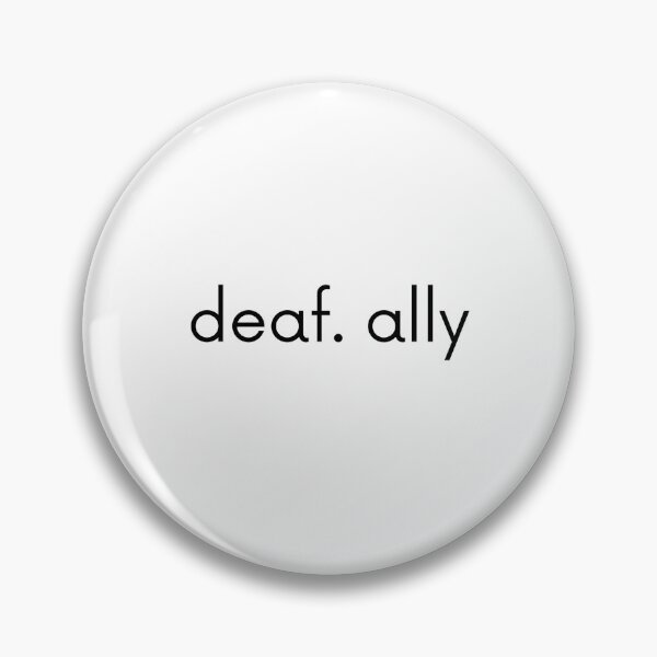 BSL British Sign Language Lip Reading Awareness Badges 25mm 1 inch pin button badges