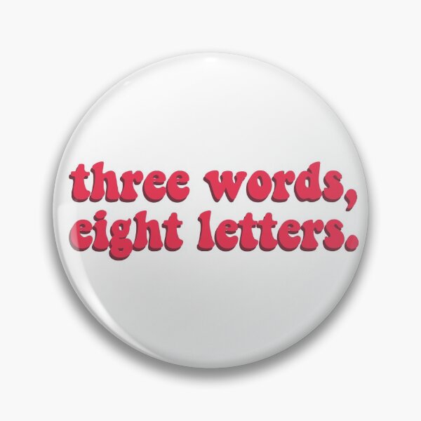 Item preview, three words, eight letters gossip girl quote designed and sold by gracetutty.