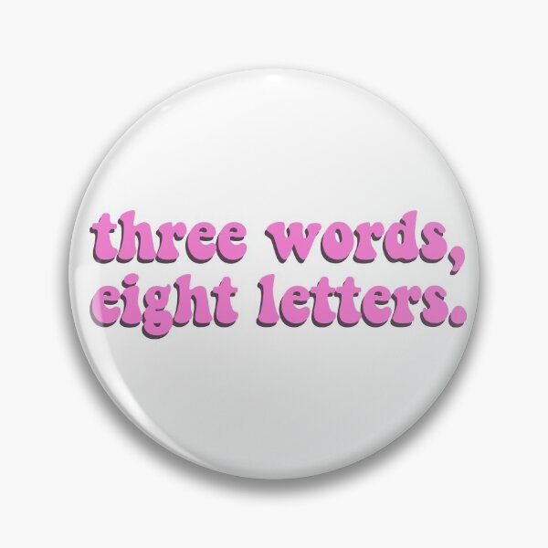 Item preview, pink three words, eight letters gossip girl quote designed and sold by gracetutty.