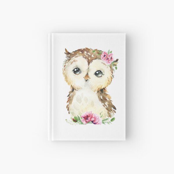 Item preview, Woodland Owl with Pink Floral Poppies designed and sold by Paulele.
