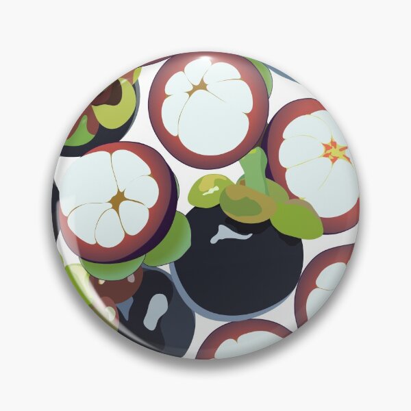 Item preview, Mangosteen Tropical Fruit Seamless Pattern designed and sold by PurpleTank.