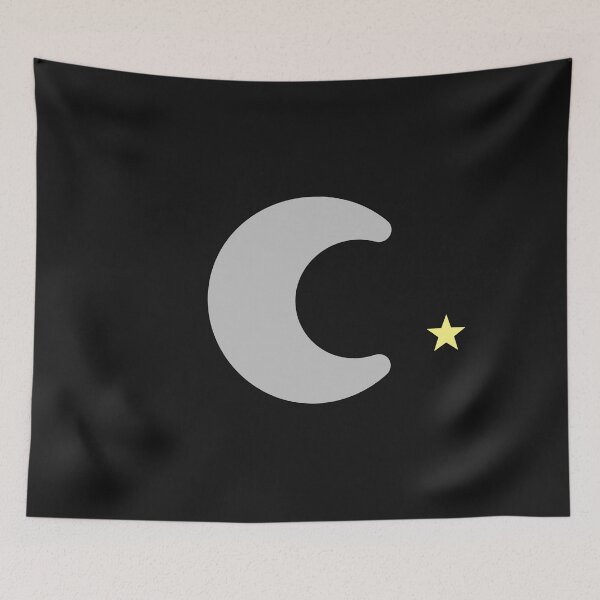 Item preview, moon and star designed and sold by The Poette.