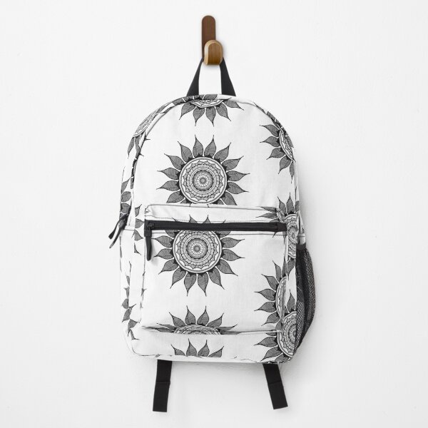 Item preview, black simple henna-inspired geometric pattern designed and sold by MargheritaLidia.