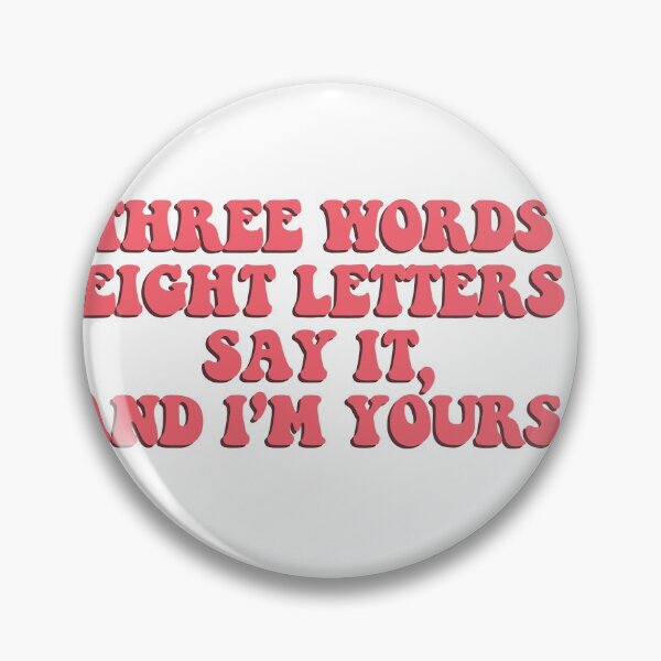 Item preview,  three words, eight letters gossip girl quote red designed and sold by gracetutty.