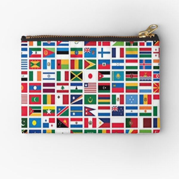 Flags of the world power Zipper Pouch
