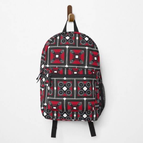 Item preview, Black. Red. White. Circles. Repeating Pattern designed and sold by shirtdan.