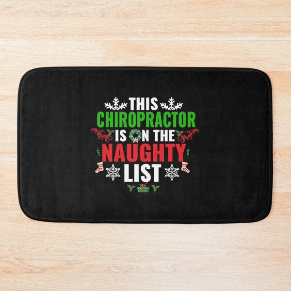 Item preview, This Chiropractor is on the Naughty list Christmas Xmas designed and sold by losttribe.