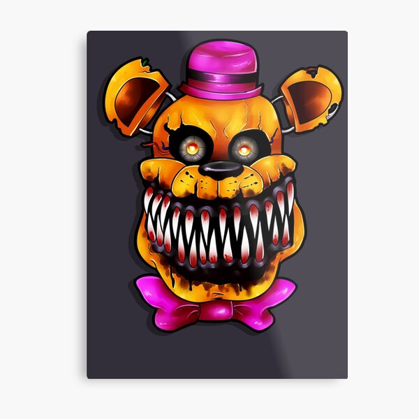 Five nights at freddys 4: NIGHTMARE FREDBEAR Metal Print for Sale by  acidiic