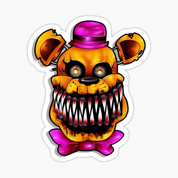 nightmare fredbear - Nerd - Sticker