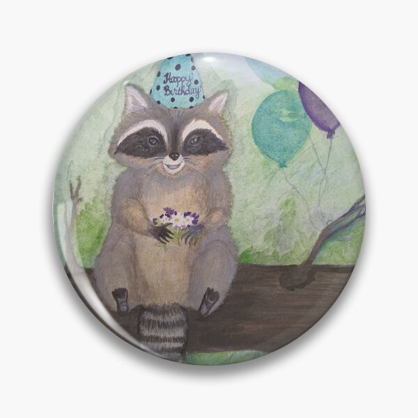Item preview, Happy Birthday Racoon designed and sold by LMJ1972.