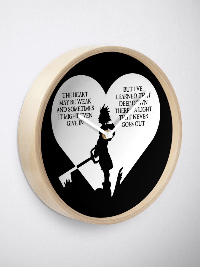 Kingdom Hearts Pattern Ver 2 Clock for Sale by MeMinch