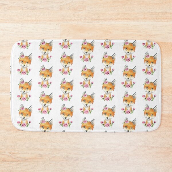 Item preview, Woodland Fox with Pink Floral Poppies designed and sold by Paulele.