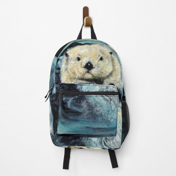 Item preview, Sea otter painting designed and sold by belettelepink.