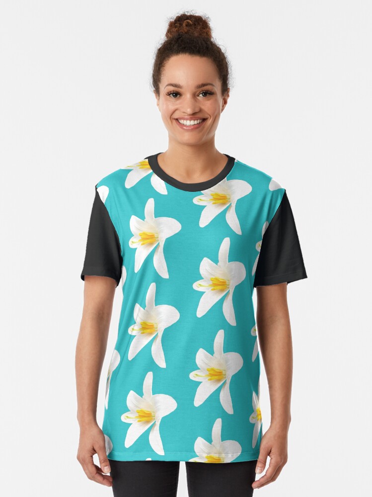 Alternate view of Isolated white lily Graphic T-Shirt