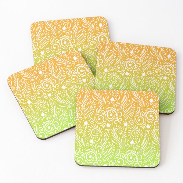 Item preview, Floral and Leaves - Lime & Orange RS (Citrus Lover Collection) designed and sold by CreativityRoams.