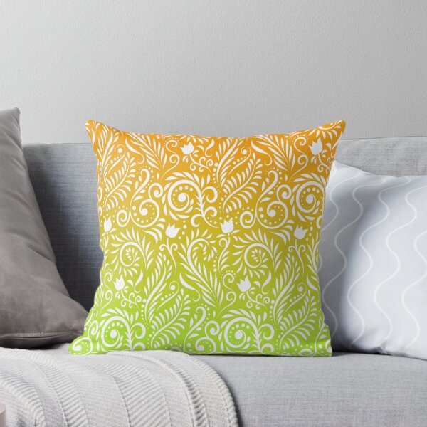 Item preview, Floral and Leaves - Lime & Orange RS (Citrus Lover Collection) designed and sold by CreativityRoams.