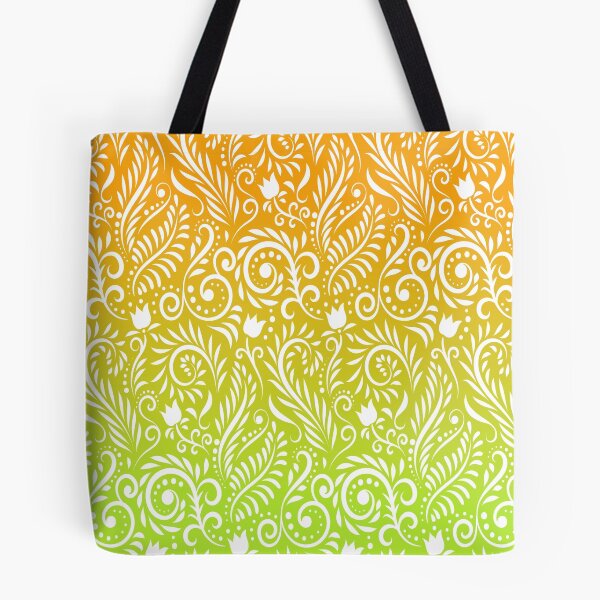 Item preview, Floral and Leaves - Lime & Orange RS (Citrus Lover Collection) designed and sold by CreativityRoams.