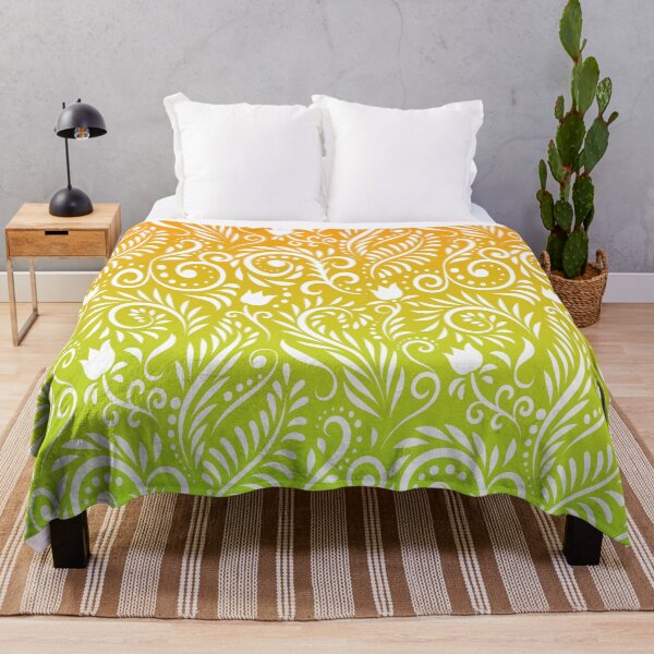 Item preview, Floral and Leaves - Lime & Orange RS (Citrus Lover Collection) designed and sold by CreativityRoams.