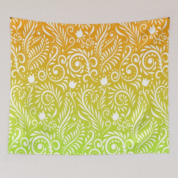Item preview, Floral and Leaves - Lime & Orange RS (Citrus Lover Collection) designed and sold by CreativityRoams.