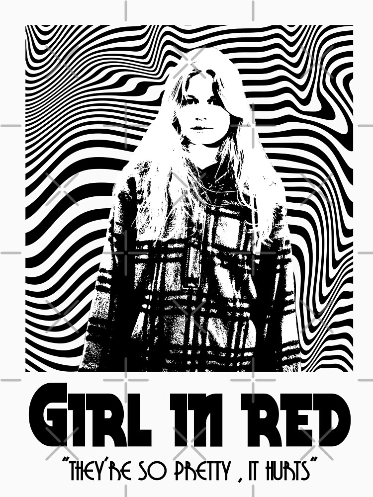 "Girl in red Retro" Tshirt for Sale by marinagb Redbubble girl