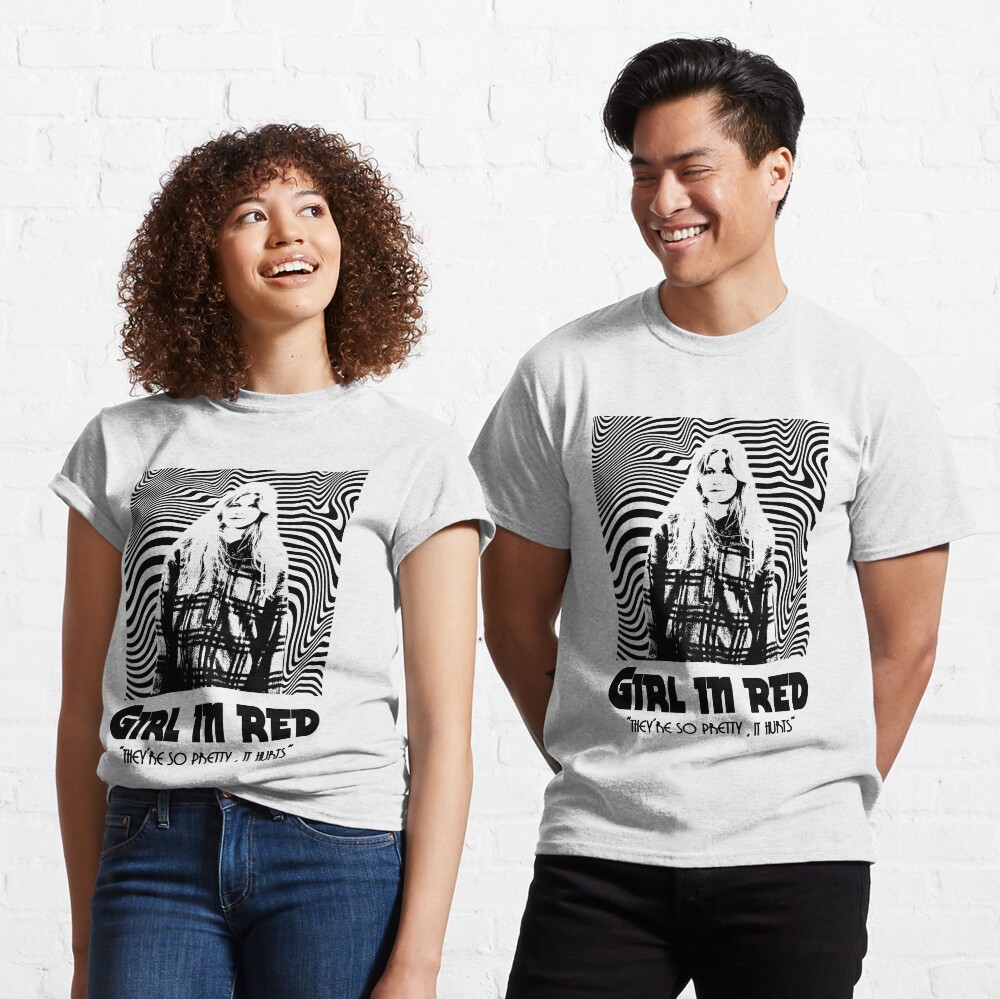 "Girl in red Retro" Tshirt by marinagb Redbubble