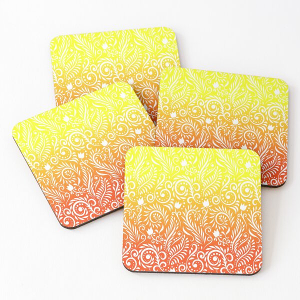 Item preview, Floral and Leaves - Lemon & Tangerine (Citrus Lover Collection) designed and sold by CreativityRoams.