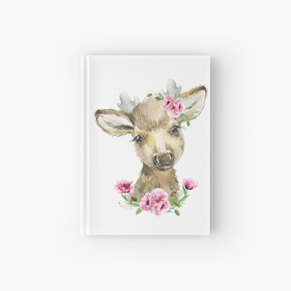 Item preview, Woodland Elk with Pink Floral Poppies designed and sold by Paulele.