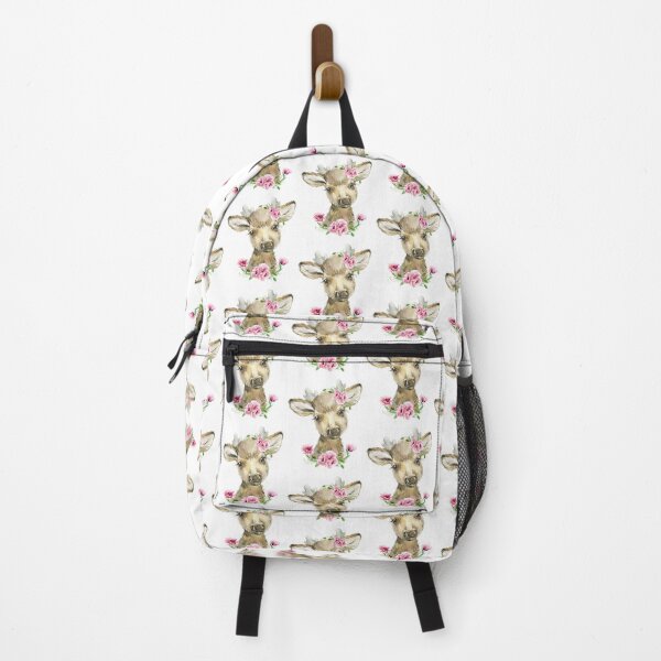 Item preview, Woodland Elk with Pink Floral Poppies designed and sold by Paulele.