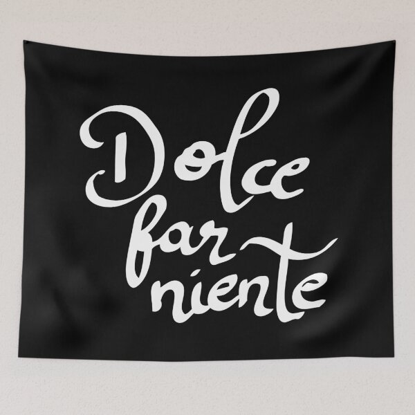 Artikelvorschau, Dolce far niente - Süßes Nichtstun weiss entworfen und verkauft von dasmoment.