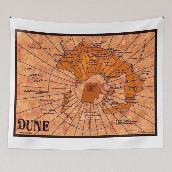 Item preview, DUNE Map designed and sold by LuluStardust.