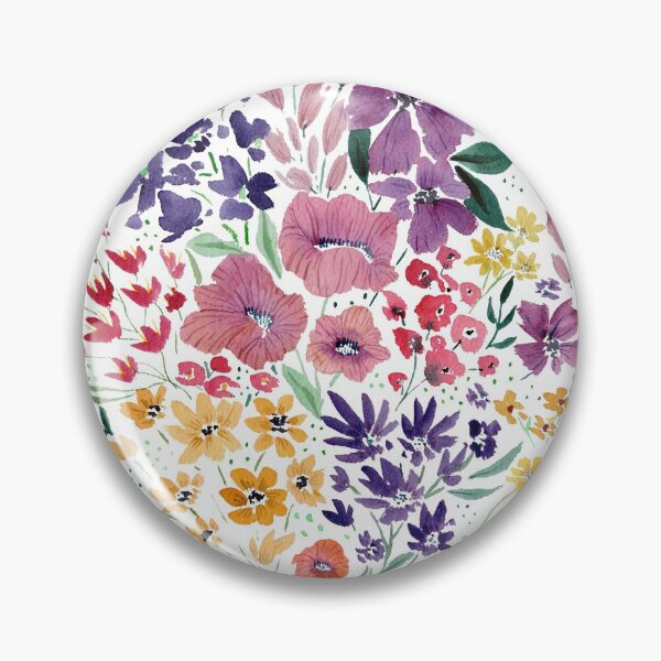 Item preview, Florales florales felices de la acuarela designed and sold by Dani Reber.