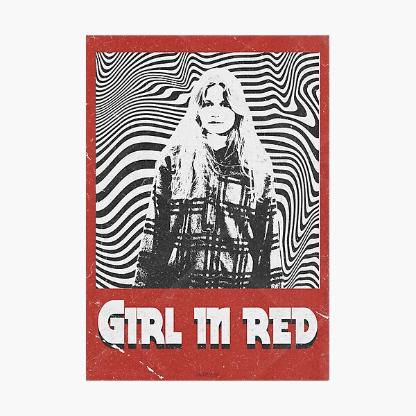 Mädchen in rot | Retro-Netzwerk Fotodruck