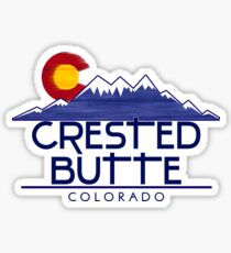 Crested Butte Colorado wood mountains Sticker