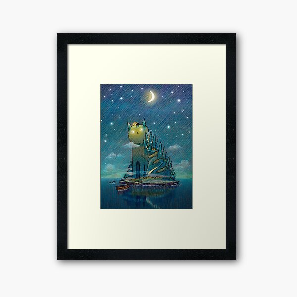 Mysterious Catisland Framed Art Print