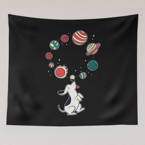 Item preview, Dog juggles with planets designed and sold by DerSenat.