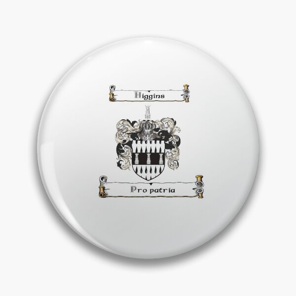 Item preview, Higgins Family Crest and Motto designed and sold by Hibernia29.