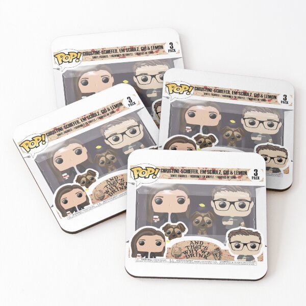 Item preview, boxed ATWWD funko pops - christine, em, gio and lemon designed and sold by ofspaceandtime.