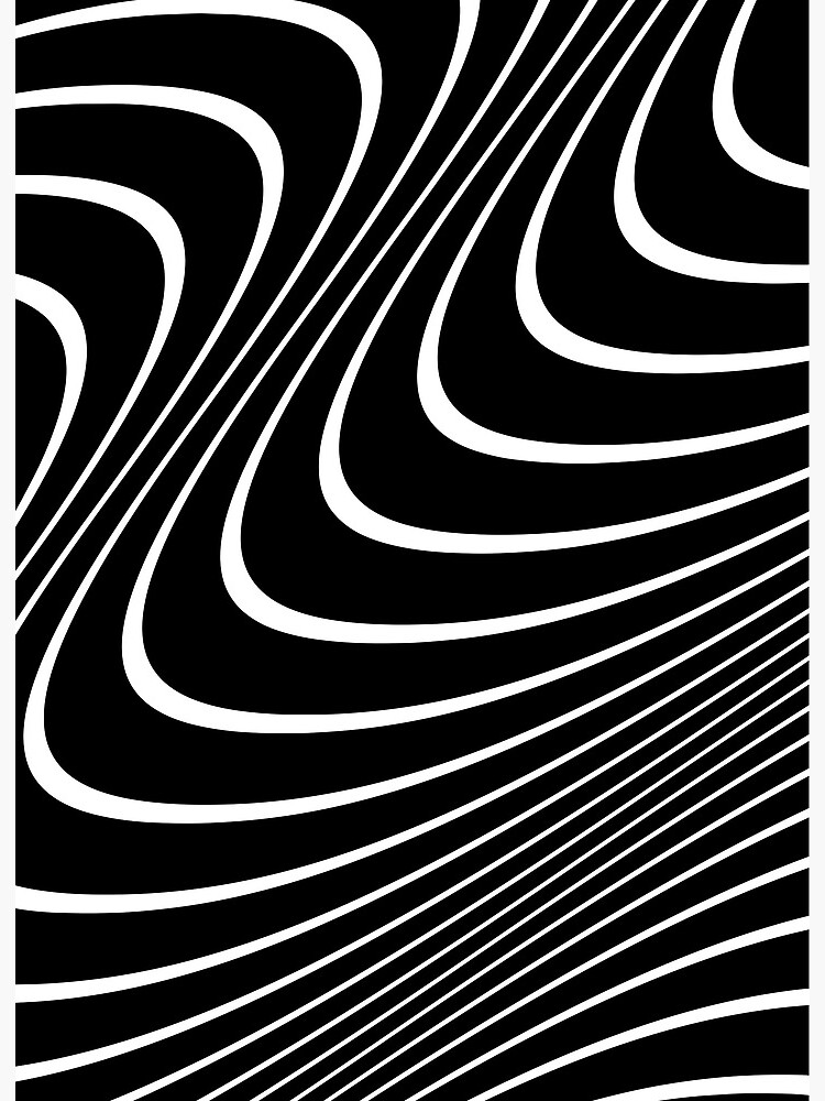 Black And White Op-Art Spiral Art Print for Sale by artsandsoul