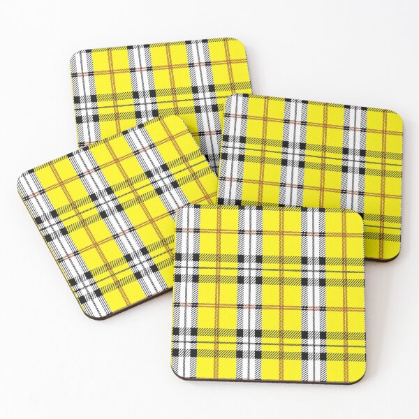 Item preview, Yellow plaid checkered pattern designed and sold by Happy Puppy Print On Demand.