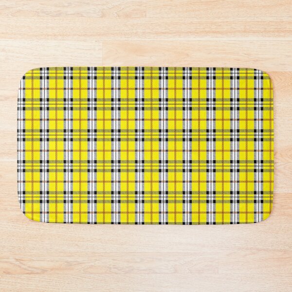 Item preview, Yellow plaid checkered pattern designed and sold by Happy Puppy Print On Demand.