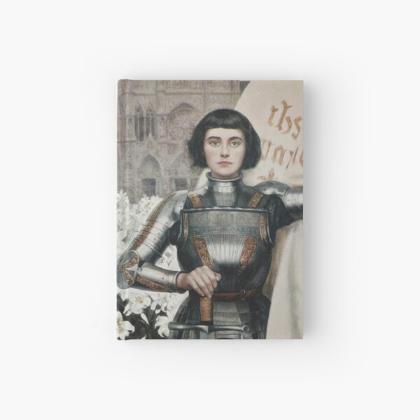 A 1903 engraving of Joan of Arc. Hardcover Journal