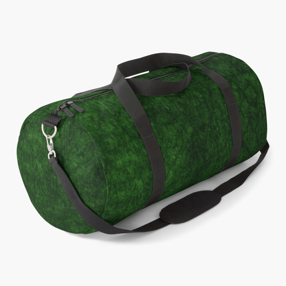 Emerald Green Grass Velvet | Texture Duffle Bag