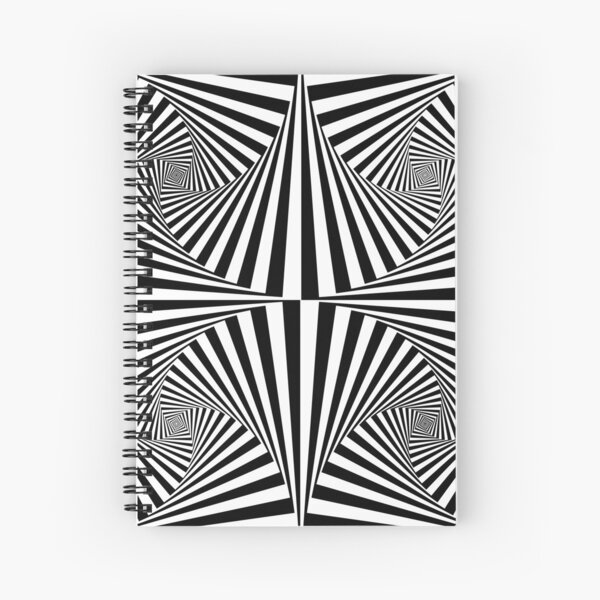 Moving optical illusion black and white Composition notebook | diary |  journal | 8.5 x 11 | 100 pages of lined paper| schoolbook