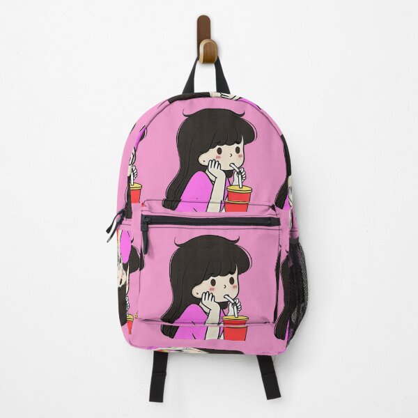 Item preview, 2 - Drinking Cola Girl, cute cartoon COUPLES DESIGN for children, for family, for brother and sister or for best friends. designed and sold by 2AcesDesign.