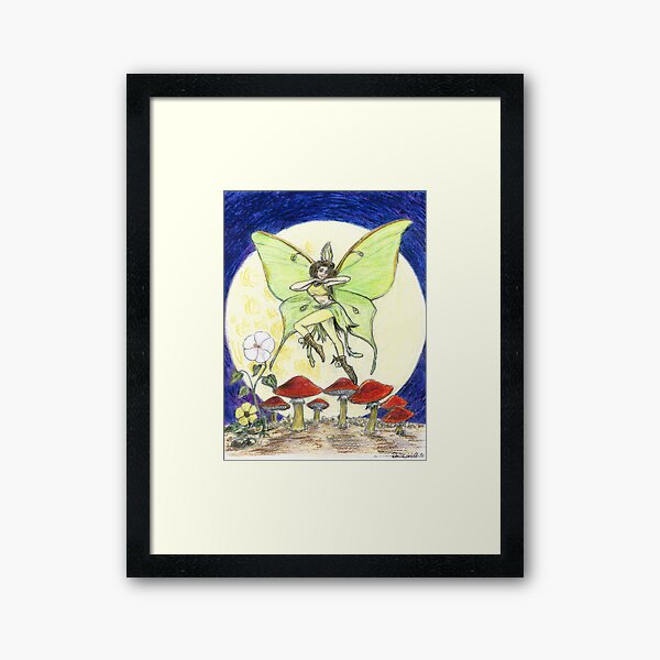 Luna Moth Framed Art Print