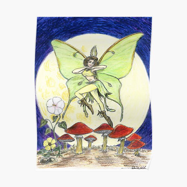 Luna Moth Poster