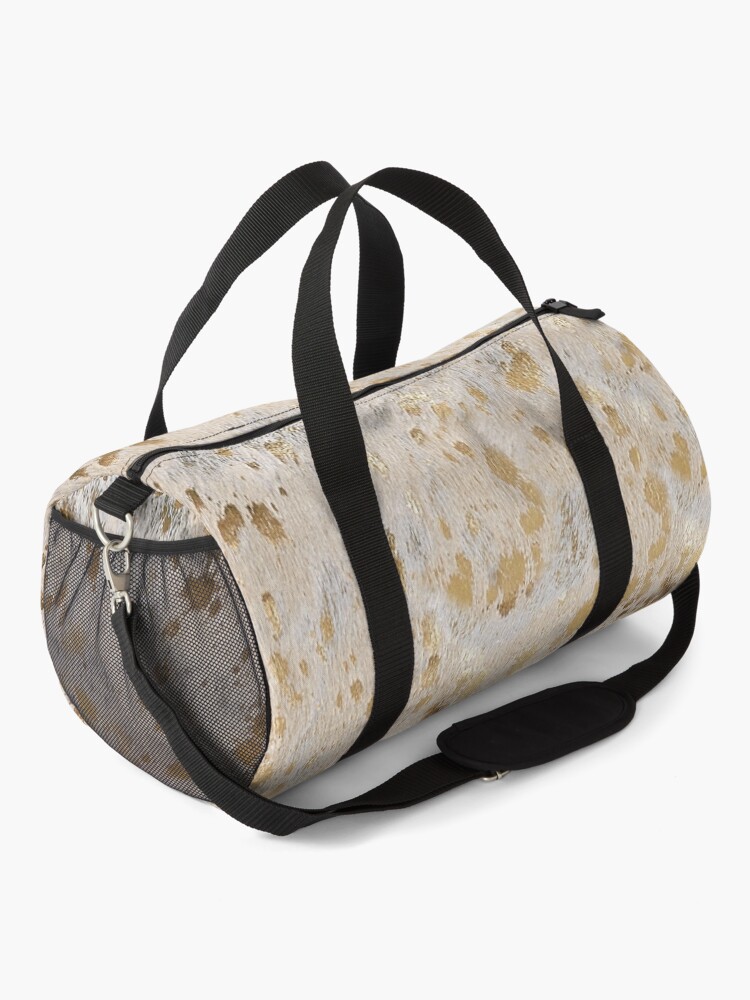 cowhide duffle bag